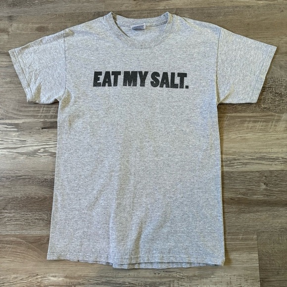 Vintage 00s Eat My Salt! Salt Lake City, Utah t shirt. Y2k Hanes tagged mens S - Picture 1 of 5